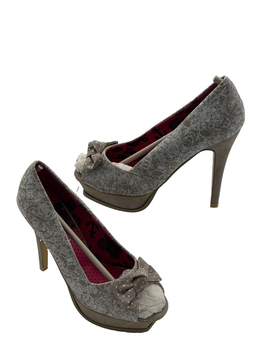Iron Fist Women’s Size 8 Booze Cruise Platform - Stone Free Shipping